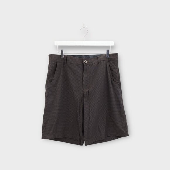 Lululemon Mens Shorts Size 36 Checkered Chino Metal Button Stretch Style - Picture 2 of 7